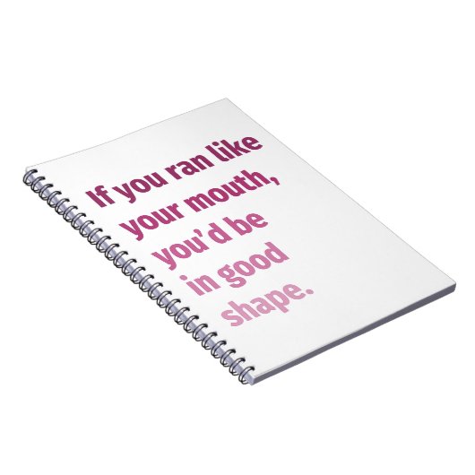 Als je rende zoals je mond... notitieboek (Rechterzijde)