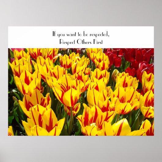 Als je respect wilt hebben, respecteer dan eerst a poster (Voorkant)