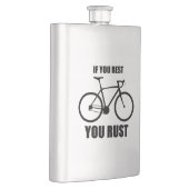 Als je rust ben je aan het fietsen flacon (Rechts)