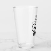 Als je rust ben je aan het fietsen glas (Rechts)