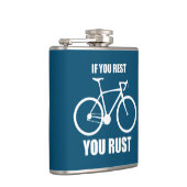 Als je rust ben je aan het fietsen heupfles (Rechts)