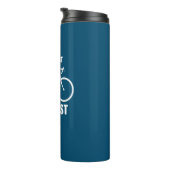 Als je rust ben je aan het fietsen thermosbeker (Geroteerd rechts)