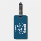 Als Je Rust Rokt Je Fiets Bagagelabel (Achterkant verticaal)