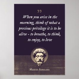 Als je 's ochtends opkomt, denk dan aan wat een poster