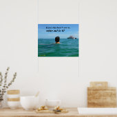 Als je schip niet binnenkomt, SCHAKEL ER NAAR. Poster (Keuken)