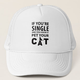 Als je single huisdier bent, kat trucker pet