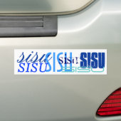 Als je SISU Gift Blues op White Bumpersticker hebt (Op auto)