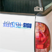Als je SISU Gift Blues op White Bumpersticker hebt (Op Truck)