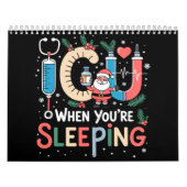 Als je slaapt Grappige IC Nurse Kerstmis Kalender (Hoes)