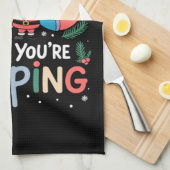 Als je slaapt Grappige IC Nurse Kerstmis Theedoek (Quarter Fold)