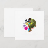 Als je slaapt, krijg je blauwe plekken Paintball-s Kaart (Voorkant / Achterkant)