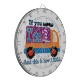 Als je snor ben ik één en zo ben ik Roll Dartbord (Voorkant Links)