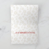 "Als je stopt met geloven" Grappige kerst Feestdagen Kaart (Binnen)