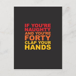 ALS JE STOUT BENT EN JE BENT VEERTIG.jpg Briefkaart