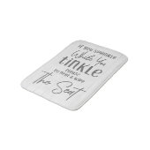 Als je strooit grappige boerderij wit hout badmat (Gekanteld)