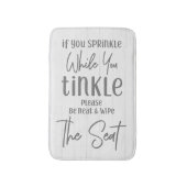 Als je strooit grappige boerderij wit hout badmat (Voorkant Verticaal)