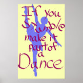 Als je stummert, maak het deel uit van een dansfee poster (Voorkant)