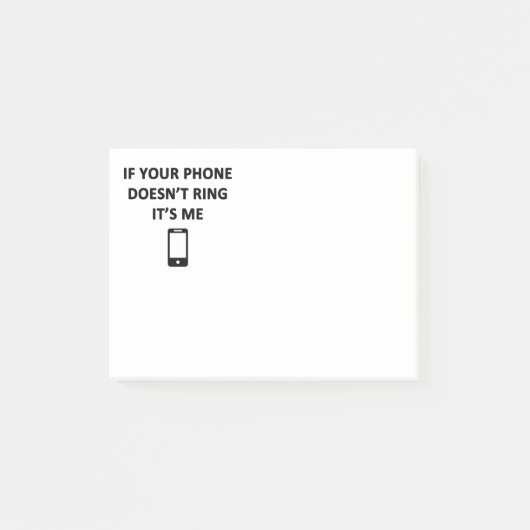Als je telefoon niet draait, ben ik het post-it® notes (Voorkant)