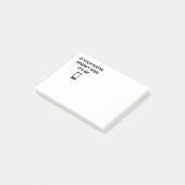 Als je telefoon niet draait, ben ik het post-it® notes (Schuin)