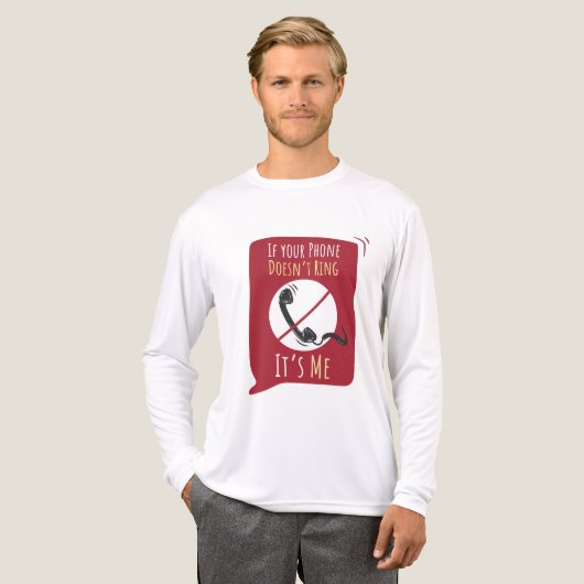 Als je telefoon niet draait, ben ik Sarcasm. Tri-Blend Shirt (Voorkant)