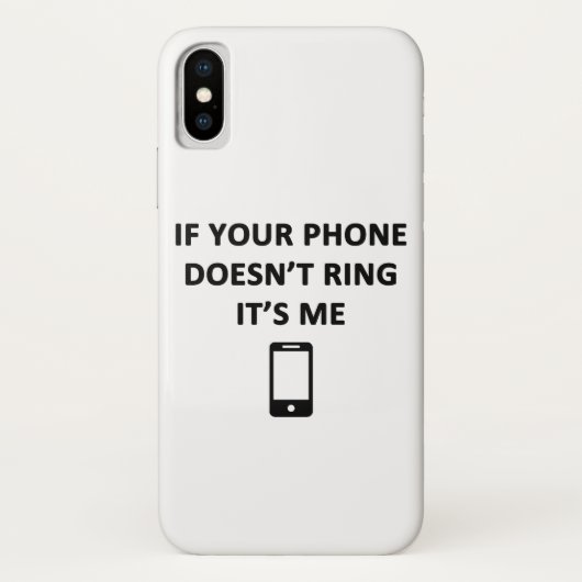 Als je telefoon niet rinkelt ben ik het Case-Mate iPhone case (Achterkant)