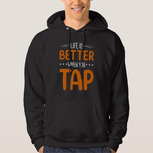 Als je tikt Tap Danser Danst Hoodie (Voorkant)