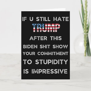 Als je Trump na deze Biden-show nog steeds haat Kaart