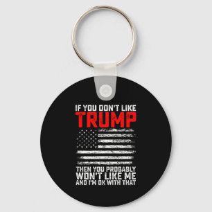 Als je Trump niet leuk vindt, dan zul je mij waars Sleutelhanger