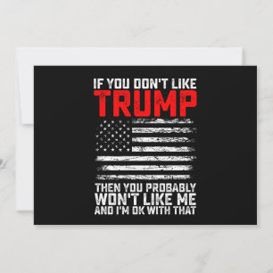 Als je Trump niet mag, dan heb je me waarschijnlij Kaart