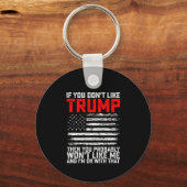 Als je Trump niet mag, dan heb je me waarschijnlij Sleutelhanger (Voorkant)