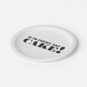 ALS JE TWIJFEL HEBT, EAT JE CAKE! - PAPIEREN BORDJE (Gekanteld)