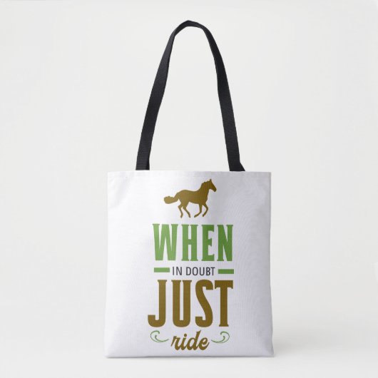 Als je twijfelt, rij dan gewoon Tote Bag (Voorkant)