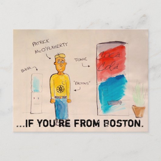 Als je uit Boston doode briefkaart komt (Voorkant)
