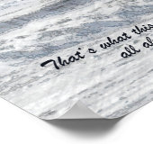 Als je uit het Storm Inspirerend komt Poster (Hoek)