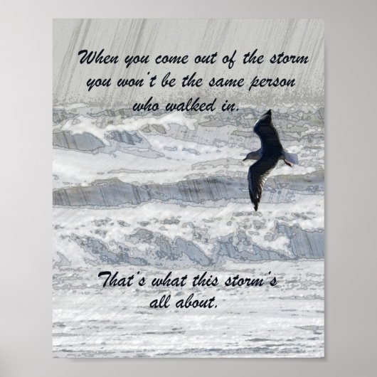 Als je uit het Storm Inspirerend komt Poster (Voorkant)