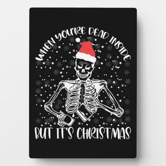 Als je van binnen dood bent maar het is kersttijd fotoplaat (voorkant)