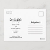 Als je van cake houdt, bewaar dan deze datum Casua Briefkaart (Achterkant)