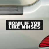 Als je van geluiden houdt bumpersticker (Op auto)