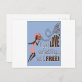 als je van iets houdt, dan is het gratis briefkaart (Voorkant / Achterkant)