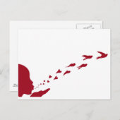 Als je van iets houdt, laat het dan vrij briefkaart (Voorkant / Achterkant)