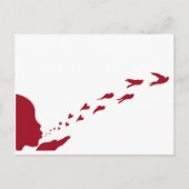 Als je van iets houdt, laat het dan vrij briefkaart (Voorkant)