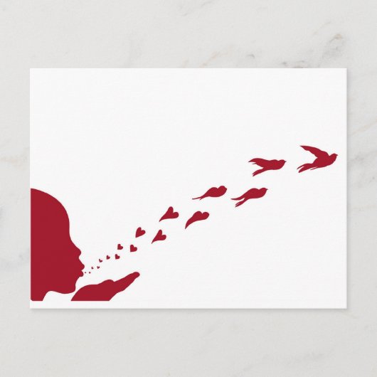 Als je van iets houdt, laat het dan vrij briefkaart (Voorkant)