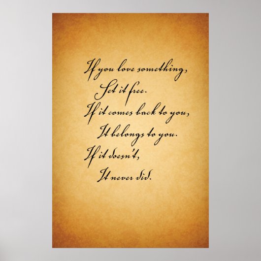 Als je van iets houdt. . . poster (Voorkant)