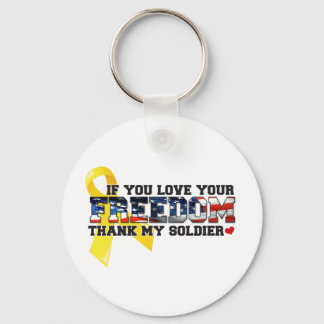 Als je van je vrijheid houdt, bedankt mijn Soldaat Sleutelhanger