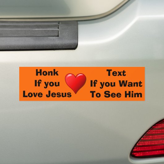 Als je van Jezus Bumpersticker houdt (Op auto)