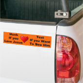 Als je van Jezus Bumpersticker houdt (Op Truck)