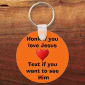 Als je van Jezus Sleutelhanger houdt (Voorkant)