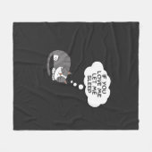 Als je van me houdt, laat me dan slapen fleece deken (Voorkant (Horizontaal))