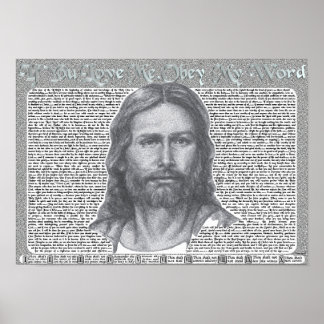 Als je van me houdt, Obey mijn woord. Poster