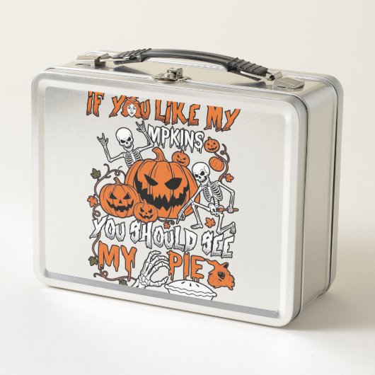 Als je van pompoenen houdt Halloween skelet taart_ (Voorkant)